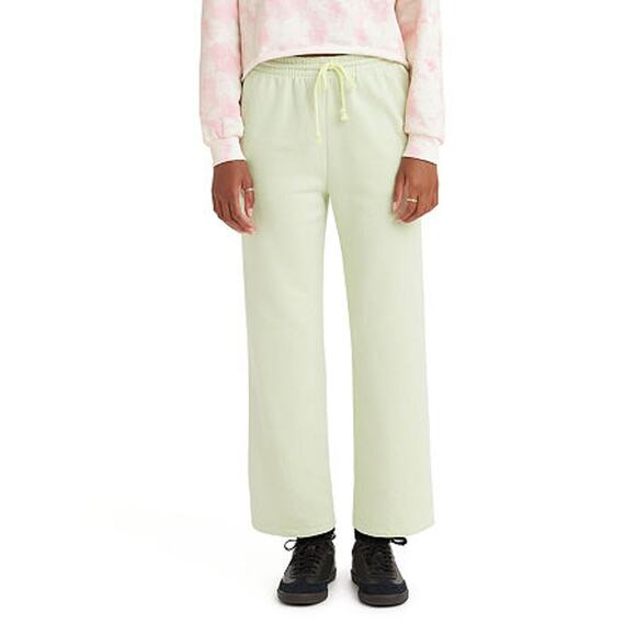 Levi's Womens Mid Rise Straight Sweatpants Medium Light Green NWT - Picture 1 of 3